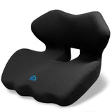 Ergonomic Memory Foam Seat Cushion for Office Chair, Car Seat, Gaming Chair, Dining Chairs| Sciatica, Tailbone & Coccyx Pain and Pressure Relief | Lumbar & Lower Back Support | Orthopedic Design