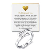 I F♡cking Need You Ring by Hope Rings – 304 Stainless Steel Rings for Her – Adjustable Couples with Gift Box & Message Card – Tarnish Free Jewelry – Romantic Gift for Girlfriend or Boyfriend