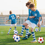 yasuwekik 2 Pack Operation Christmas Deflated Soccer Ball with Pump for Child Size 3,Size 4,Size 5 (Color, Size 4)