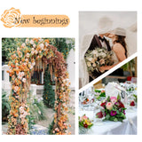 Adorox 7.8ft Garden Arch Trellis for Climbing Plants, Metal Arch Frame, Pumpkin Archway Outdoor Garden Arbors and Arches for Halloween Christmas Birthday Party Baby Shower Decoration(Black)