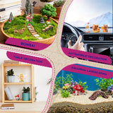 U-Zimikee 80 Pcs Fairy Garden Accessories Outdoor- Miniature Landscape Decoration with Bridge House Furniture Gnome Fairy Figurines Mini Resin Animals Miniature Garden Figures Bulk for Dollhouse Craft