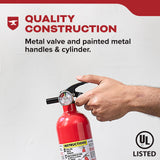 Kidde Multi Purpose Fire Extinguisher for Home, Office, Dorm, Residential, 1A10BC, 2 Pack, manual