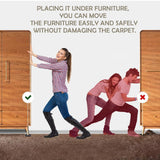 Yelanon Furniture Sliders, 20 pcs-3 1/2” Square Beige Furniture Sliders for Carpet, Furniture Pads for Hardwoods Floors，Furniture Movers Sliders, Reusable Moving Pads, Floor Protectors for Carpet