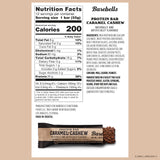 Barebells Protein Bars Caramel Cashew - 12 Count, 20g High Protein Treats - Chocolate Nutrition Bar with 1g Total Sugars - On-The-Go Breakfast or Post-Workout Snack