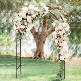 Metal Pergola Arbor, 4.6 ft W x7.9 ft High,Assemble Freely Light Weight