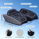 Benazcap Large Pressure Relief Seat Cushion for Tailbone Pain Office Chair Cushion for Butt, Back Pain, Coccyx & Sciatica Pain Relief Pillow. Memory Foam Seat Cushions for Office Chairs