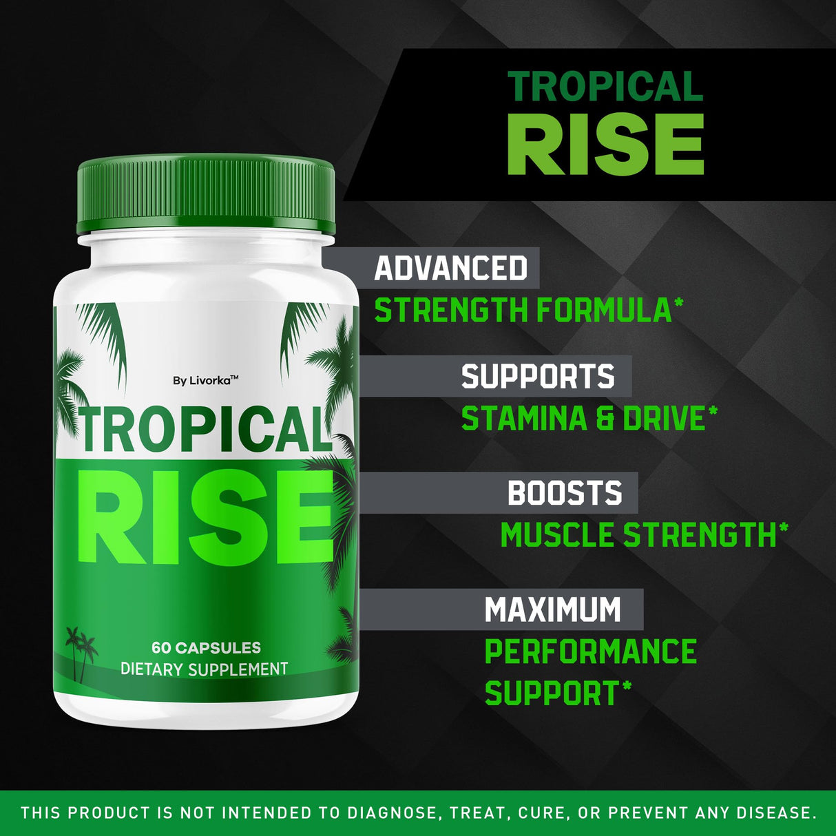 (2 Pack) Tropical Rise for Men Pills - Official TropicalRise Support Capsules All Natural Advanced Formula, Tropicalrise Supplement Pills for Overall Health & Wellness, 120 Capsules for 2 Months