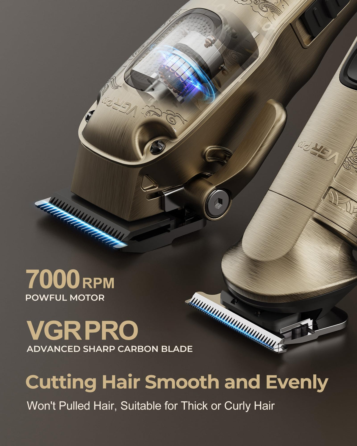 VGRPRO Hair Clippers for Men Professional, Cordless Clipper and Trimmer Set