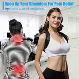 PREMIUM-FUSION Back Brace Posture Corrector for Women and Men - Invisible & Mesh Breathable Upper Back Brace - Adjustable Back Straightener - Relieve Shoulder, Neck & Back Pain, 1 PCS