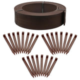 EasyFlex 4-Inch Composite Landscape Edging Kit, 40-Foot, Brown