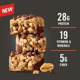 MET-Rx Big 100 Granola Protein Bar, Meal Replacement Bar, 32G Protein,Peanut Butter Chocolate Chip, Pack of 9