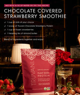 Truvani Vegan Pea Protein Powder | Chocolate Strawberry | 20g Organic Plant Based Protein | 10 Servings | Keto | Gluten & Dairy Free | Low Carb | No Added Sugar