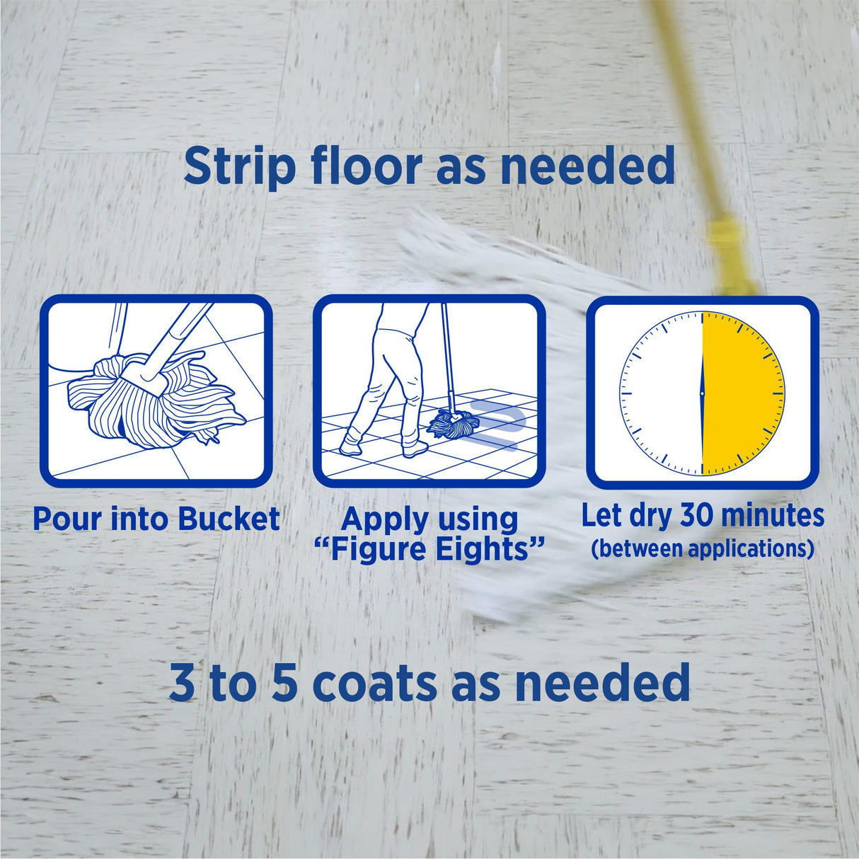 Zep Commercial High-Traffic Floor Polish, 4-1 Gallon Bottles, Professional Grade Floor Finish For a Range Of Hard Floor Surfaces (ZUHTFF128)