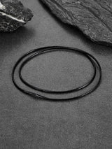 FaithHeart Braided Leather Necklace Cord with Stainless Steel Snap Clasp
