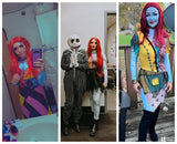 Qurtalun Christmas Costume for Women Cosplay Bodysuit 3D printed Long-sleeved Dress Grils Halloween Cosplay Costume (M, A)