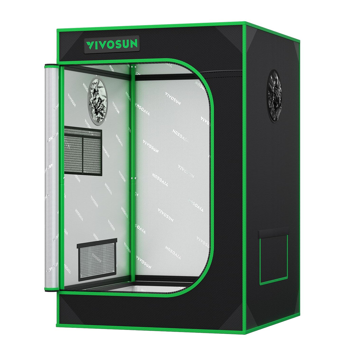 VIVOSUN S223 2x2 Grow Tent, 24"x24"x36" High Reflective Mylar with Observation Window and Floor Tray for Hydroponics Indoor Plant for VS1000