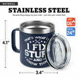 WITTSPOT Birthday Gifts for Men, Dad, Him, Handyman, Grandpa on Fathers Day, Christmas - Dad Birthday Gift Ideas - Cool Mens gifts Ideas, Mens Birthday Gift Ideas - Stainless Steel Men Mug 14 Oz