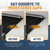 Linda’s Essentials Stainless Steel Stove Gap Covers (2 Pack) Adjustable Length 13.8" to 27.5" Stainless Steel, Steel Adjustable Gap Covers, Counter, Oven & Stove Gap Filler