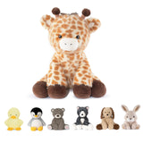 Niuniu Daddy 14" | 3.5 Pound Giraffe Weighted Plush Stuffed Animal, Heavy Giraffe Pillowfort Toys for Kids Adults, Weighted Beads for Stuffed Animals Body Pillow for Gift Birthday Christmas Holiday
