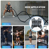 ZELUS Weighted Vest, 6lb/8lb/12lb/16lb/20lb/25lb/30lb Weight Vest with Reflective Stripe for Workout, Strength Training, Running, Fitness, Muscle Building, Weight Loss, Weightlifting, Grey(16 lb)