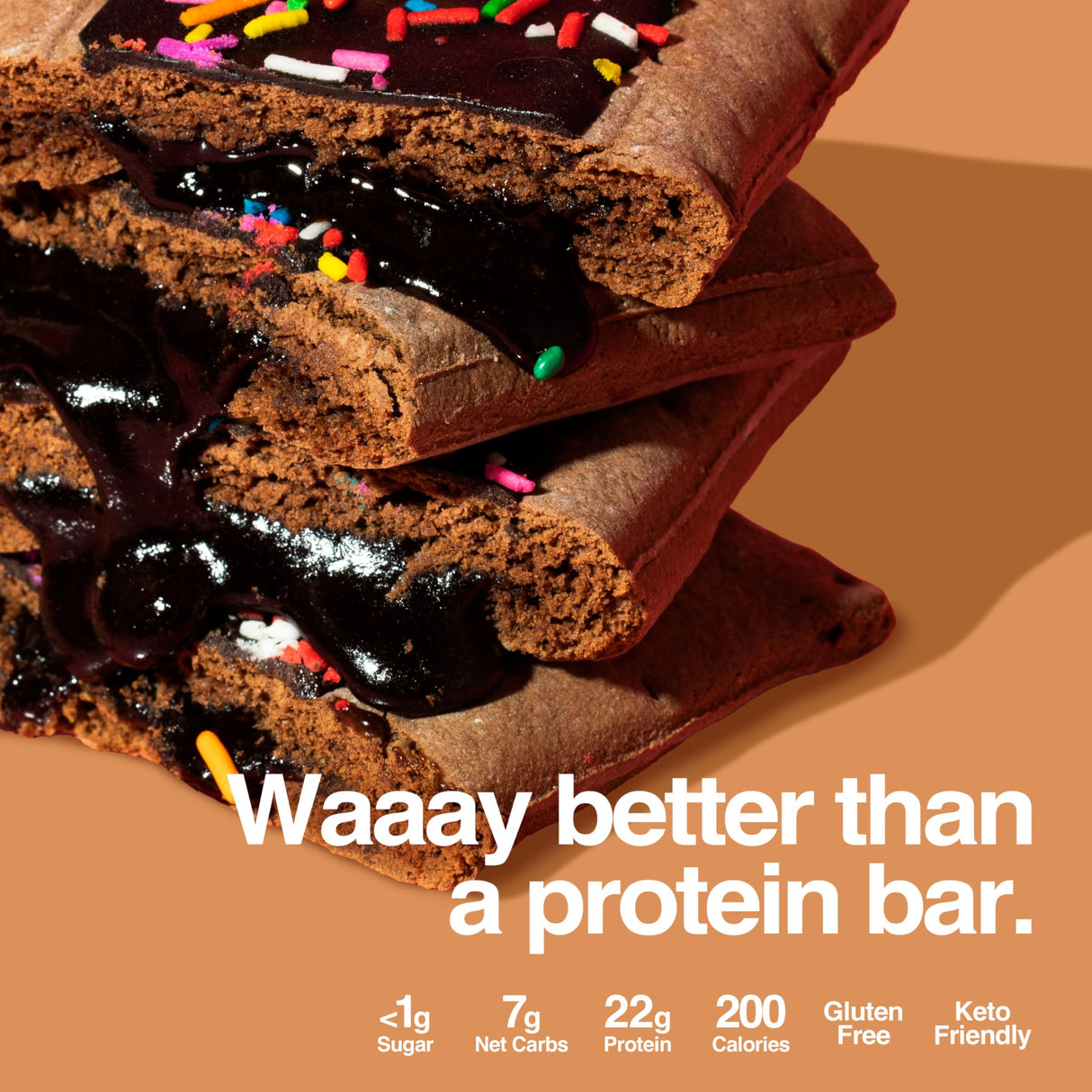 Legendary Foods 22g Protein Pastry+ Premium Low Carb Meal Replacement Bar - Low Glycemic, Gluten Free Protien Snacks - Healthy Keto Snack Box, 8x Zero Sugar Energy Bars - Bariatric Diabetic Friendly