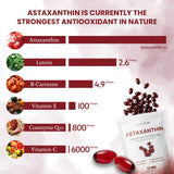 ClarityMD Astaxanthin 12mg Antioxidants Supplement – Natural Microalgae Source – Lipid-Based Softgel for Enhanced Absorption – Cognitive, Vision & Joint Support – 30 Softgels (Pack of 1)