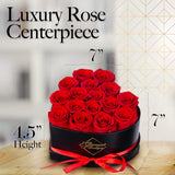 GLAMOUR BOUTIQUE Preserved Flowers, 16 Forever Red Roses in Heart Gift Box