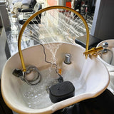 Shampoo Bowl Waterfall Head Spa Head Spa Equipment Adjustable To Fit Most Shampoo Basin Bed Massage Salon Equipment