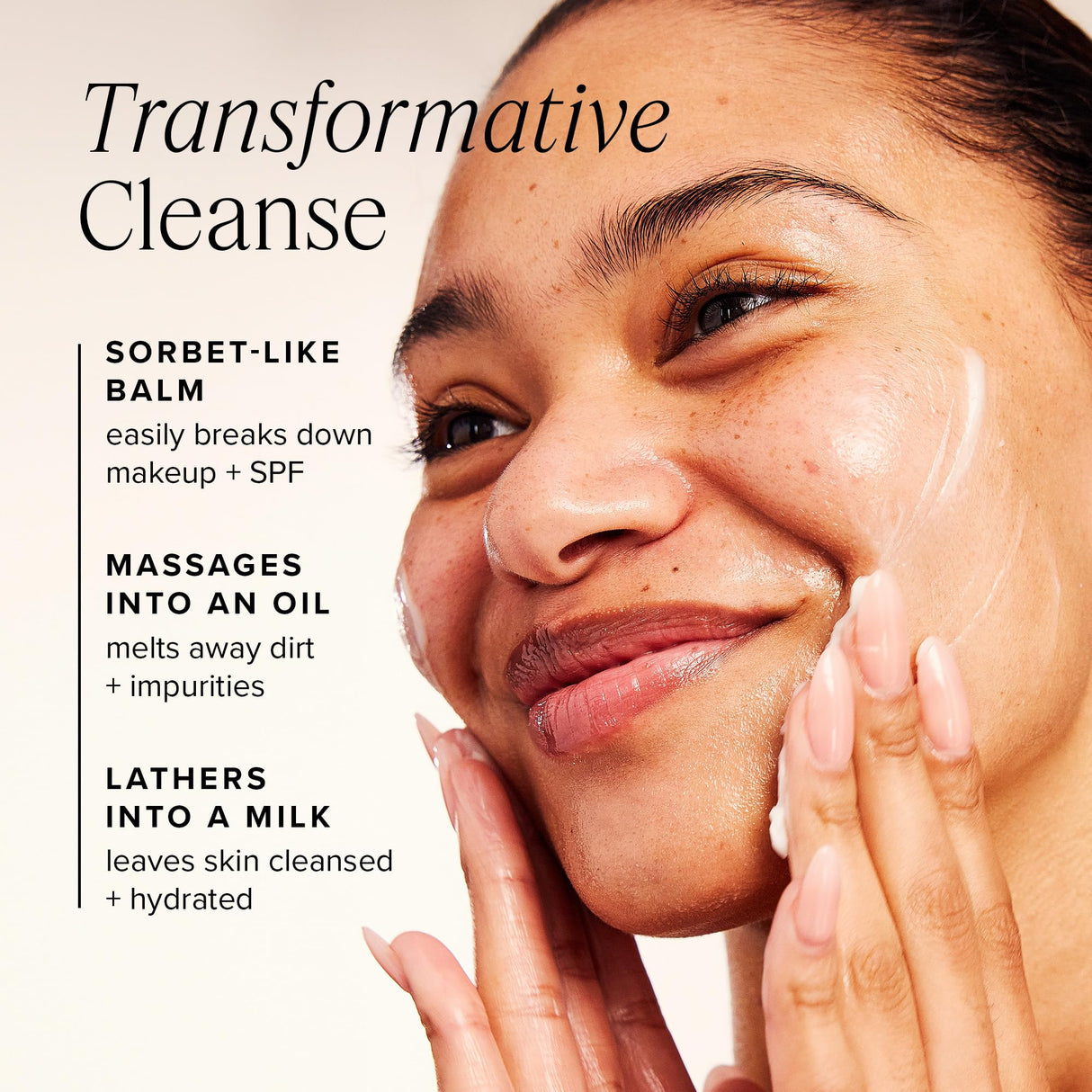 Farmacy Makeup Remover Cleansing Balm - Green Clean Waterproof Makeup Remover + Oil Based Cleanser - Gentle Exfoliating Double Cleanser - Melts From Balm to Milky Lather (200ml)