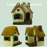 PRETMANNS Fairy Garden Houses for Outside – 7 Inch Fairy House with Opening Door – Miniature Fairy Garden Accessories Outdoor for Adults – Durable Fairy Village Décor
