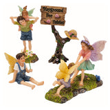 PRETMANNS Fairy Garden Accessories Outdoor Kit, Fairy Figurines, 4 Piece