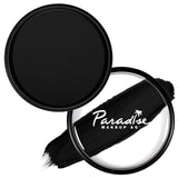 Mehron Makeup Paradise AQ - BLACK, Water-Activated Face & Body Paint