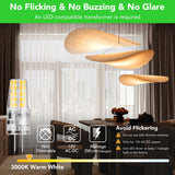 BUBO 10 Pack G4 LED Bulb 2W Equivalent 30W 3000K Warm White 250 Lumens 360°Beam Angle, T3 Halogen Bulb Replacement Landscape Bulbs, AC/DC 12V Led Lights G4 Bi-Pin Base for Outdoor Landscape Lighting