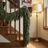 2PCS 6FT Christmas Cedar Garland, Real Touch Soft Greenery Mantel Decor