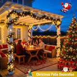 JMEXSUSS 2 Pack Solar String Lights Outdoor, Total 400LED 151FT, Warm White
