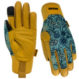 MSUPSAV Puncture Resistant Gardening Gloves,Work Glove,Blue,Medium