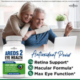 NEW AGE AREDS 2 Eye Vitamin Contains Bilberry 6000mg Lutein (32mg), Grape seed (6000 mg), Eyebright (1000 mg), and Zeaxanthin (8 mg) - 120 Count