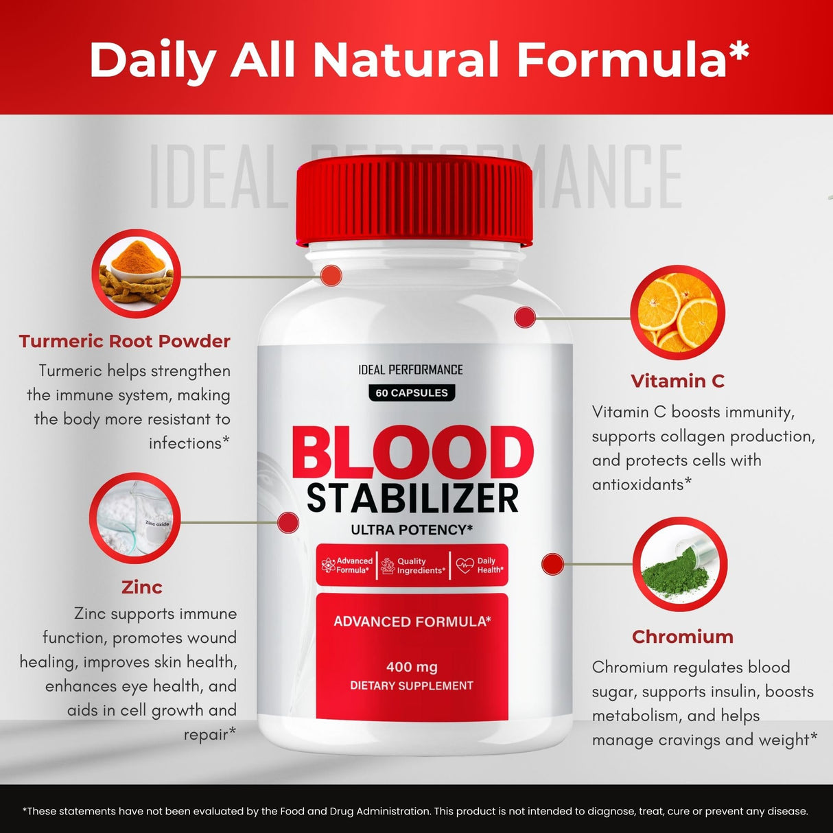 Blood Stabilizer Advanced Blood Formula Capsules, Official Blood Stabilizer Supplement Pills - Maximum Strength, All Natural Healthy Circulation & Stable Levels, BloodStabilizer Reviews (2 Pack)