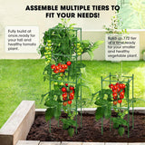 MQUPIN Tomato Cages,3 Packs Square Tomato Cage for Garden Plant Support,41 * 15 * 15in Heavy Duty Steel Plant Tower Stakes Trellis for Climbing Vegetables Flowers Fruits