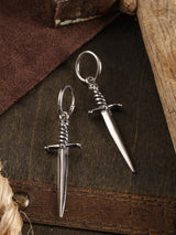 HAQUIL Gothic Punk Sword Dangle Drop Earrings for Women, Goth Jewelry Gift