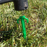 50 ct. Contractor Grade 4 Inch Biodegradable Stakes, Sod staples For Securing Weed Fabric, Landscape Fabric, Netting, and Blanket