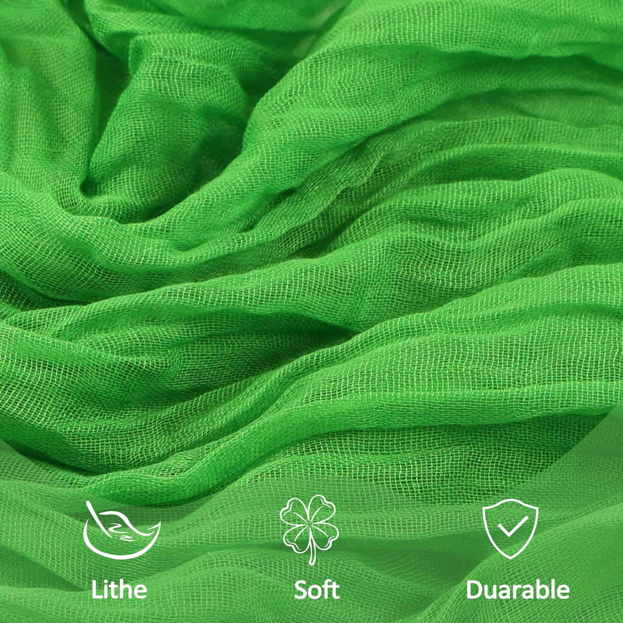 8 Pack Green Cheesecloth Table Runner 10Ft Gauze Cheese Cloth Table Runner 120 Inch Boho Sheer Sheer Rustic Fabric for Christmas Party Decor Baby Shower Wedding Home Holiday Decoration