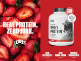 Levels Grass Fed Whey Protein Powder, No Artificials, 24G of Protein, Strawberry, 5LB