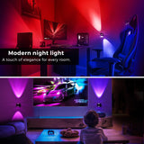 L LOHAS LED Night Light Projector, Color Changing Night Light Plug into Wall, Dusk to Dawn Sensor, Rotating Nightlight, RGB Ambient Lighting for Bathroom, Gaming Room, Gifts,1 Pack