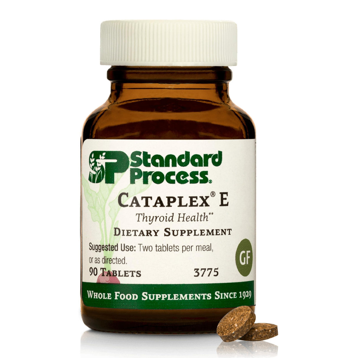 Standard Process Inc. Cataplex E - Whole Food RNA Supplement and Antioxidant with D-Alpha Tocopherol Vitamin E, Beet Root, Ascorbic Acid, Inositol, Selenium, and Honey - 90 Tablets
