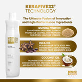FASHION GOLD PROGRESSIVA 300g / 10.5oz | Brazilian Blowout Keratin Smoothing System | At-Home Professional Straightening Treatment | Reduces Frizz, Restores Shine, & Adds Strength | For All Hair Types