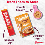 Delectables Squeeze Up Creamy Squeezable Puree, Lickable Wet Cat Treats, Grain Free, No Added Fillers, No By-Products, No Added Preservatives, 0.5 Ounces Tube Chicken Flavor, 32 Tubes Total