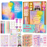 OIHEW DIY Journal Kit for Girls/Teen/Tween, 2 PC Stationery | Scrapbook | Diary | Journaling Art Crafts Supplies Set, Christmas | Birthday Gift for 8 9 10 11 12 13 14 Year Old Girl Ideas