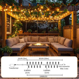 Ogrmar 82 ft 1000 LED Christmas Cluster Lights 8 Modes Christmas String Lights with Timer Function & Connectable for Xmas Home Garden Wedding Party Xmas Tree Indoor Outdoor Decor (1000, Warm White)