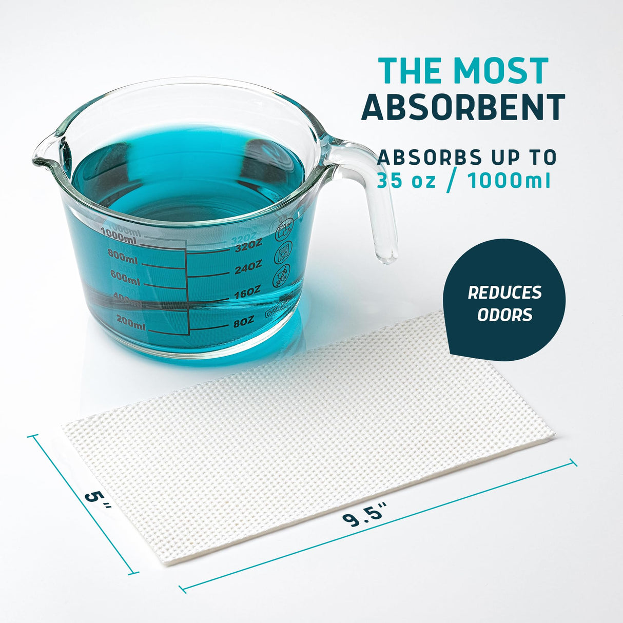 Lunderg Commode Liners with Absorbent Pads - Value Pack Medical Grade 50 Count Universal Fit - Disposable Bedside Commode Liners & Pads for Adult Chairs, Portable Potty Buckets & Camping Toilet Bags